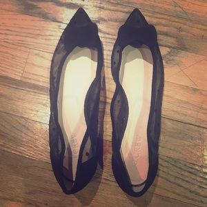 J Crew polka dot mesh flats size 9.5  NWOB